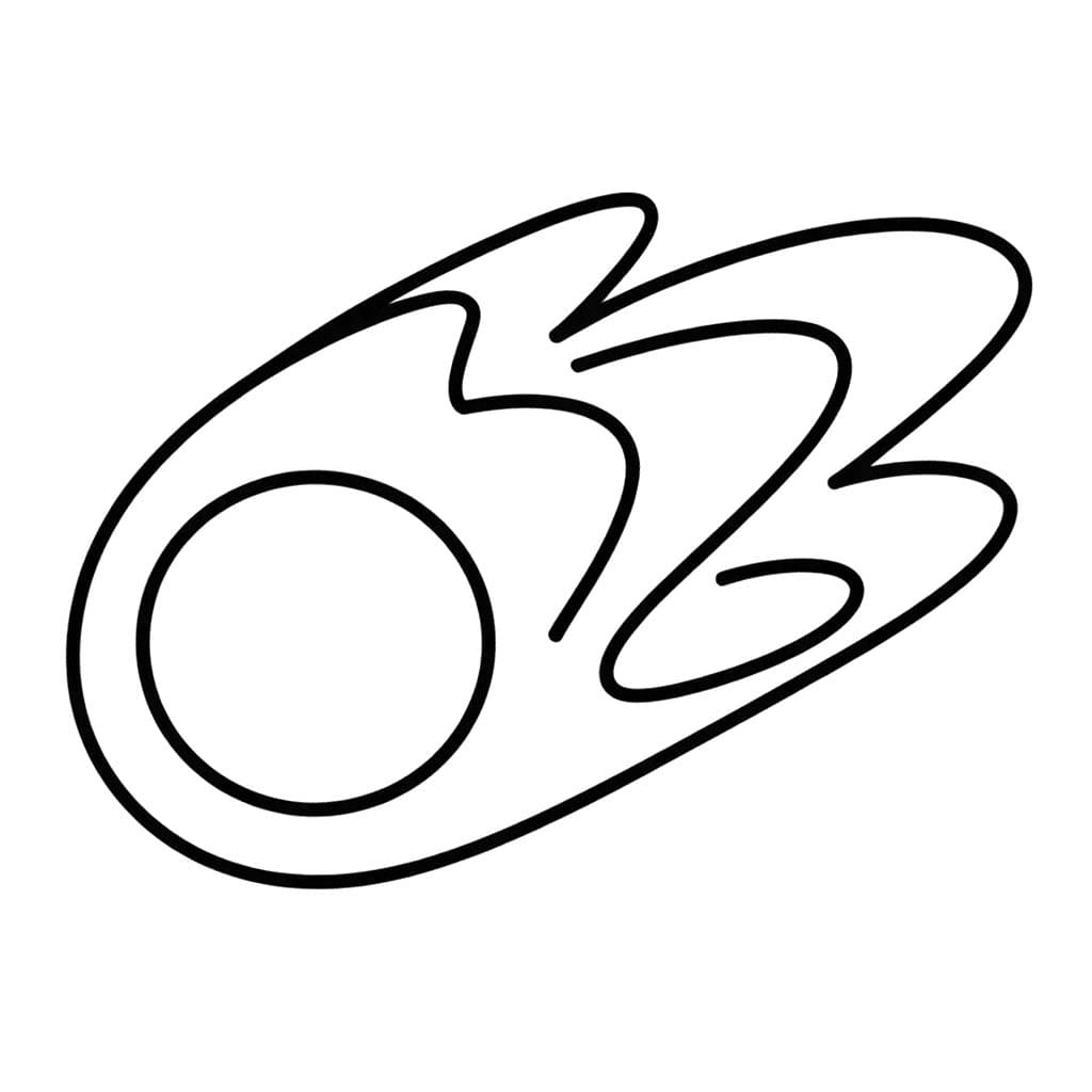 Obraz Kometa zdarma omalovánka