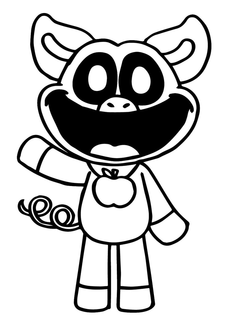 Obraz PickyPiggy zdarma omalovánka