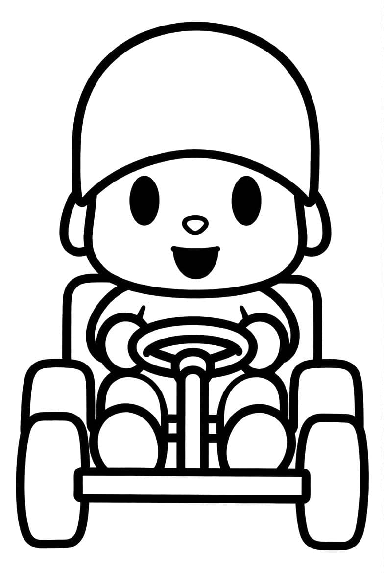 Obraz Pocoyo zdarma tisknutelné omalovánka