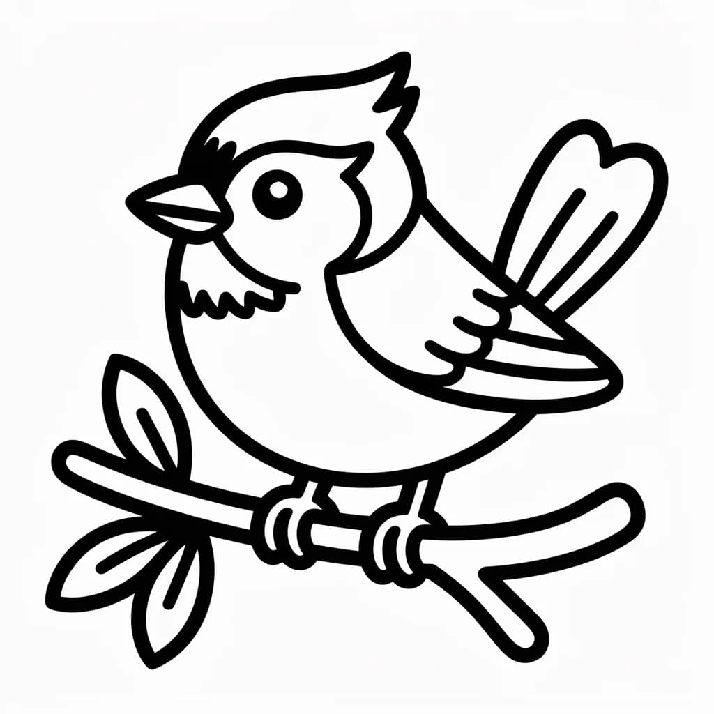 Obraz Sýkora tisknutelné omalovánka