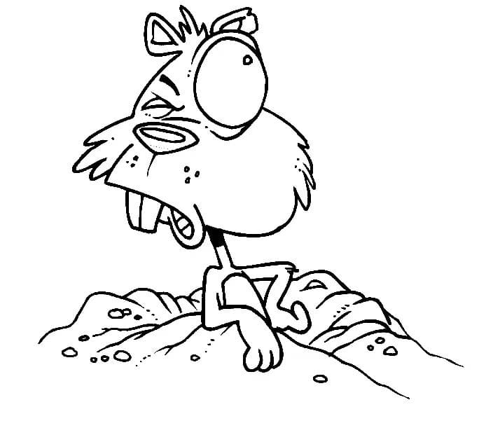 Obraz Sysel tisknutelné omalovánka