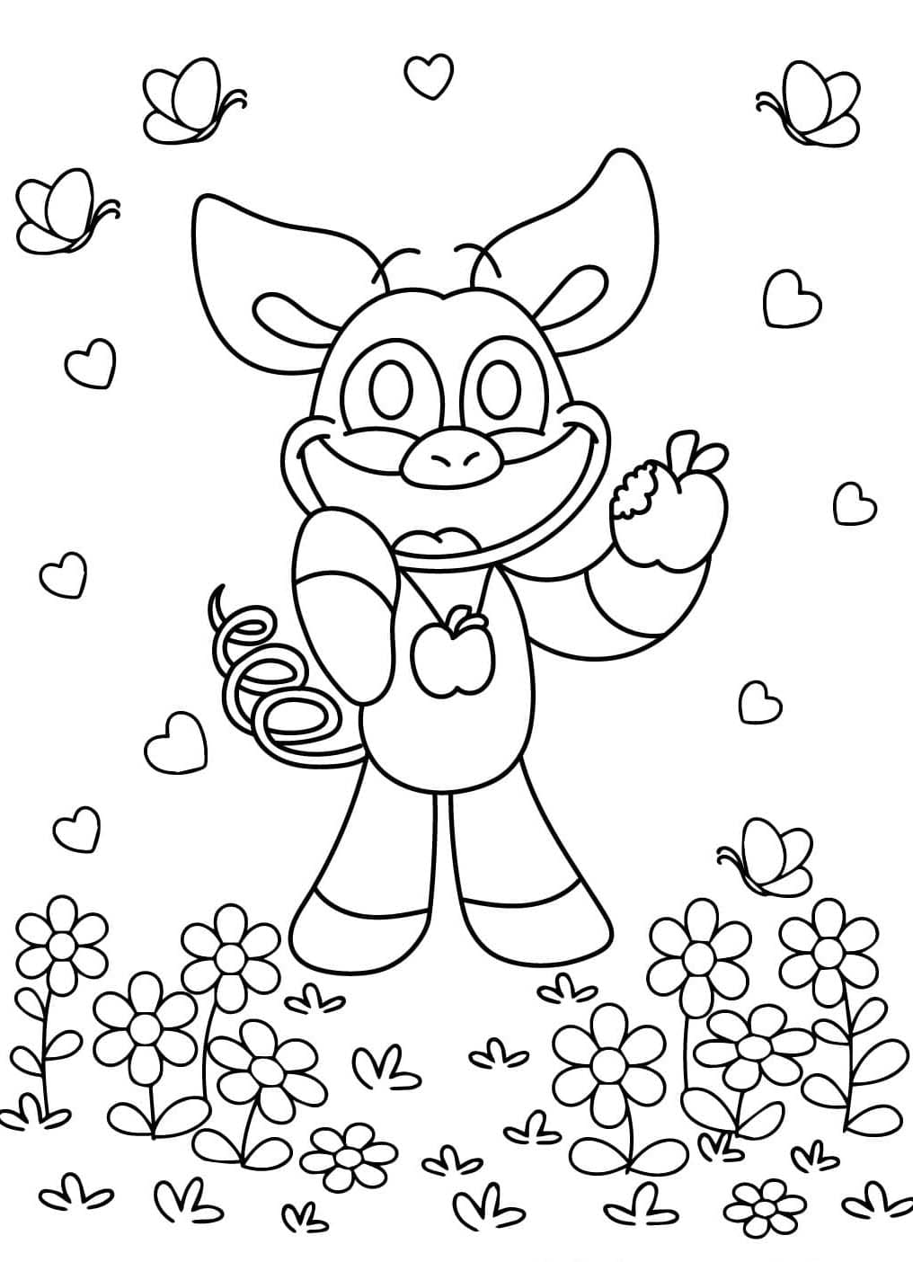 PickyPiggy k vytisknutí zdarma omalovánka