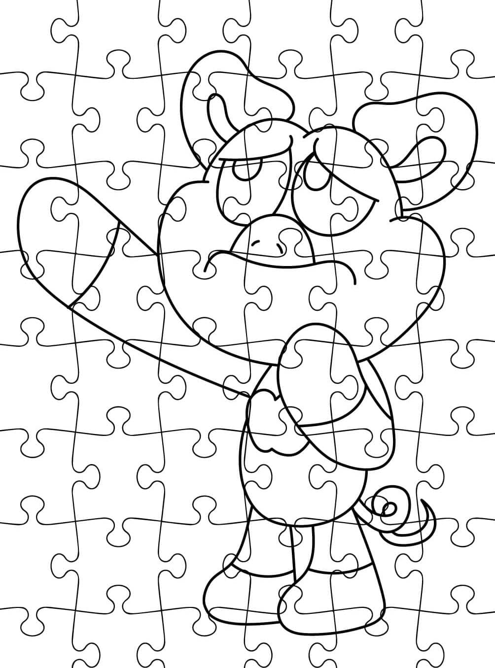 PickyPiggy zdarma pro děti omalovánka