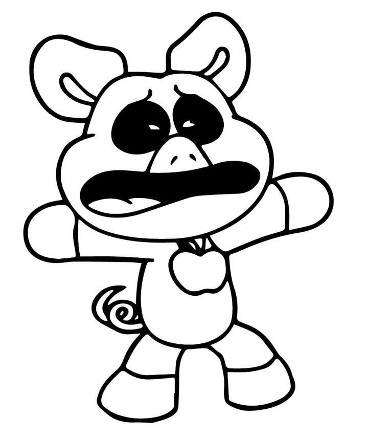 PickyPiggy zdarma tisknutelné pro děti omalovánka