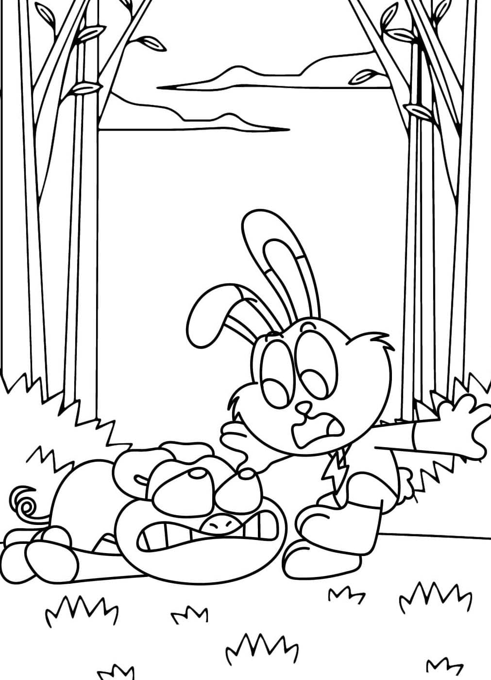 PickyPiggy zdarma omalovánka