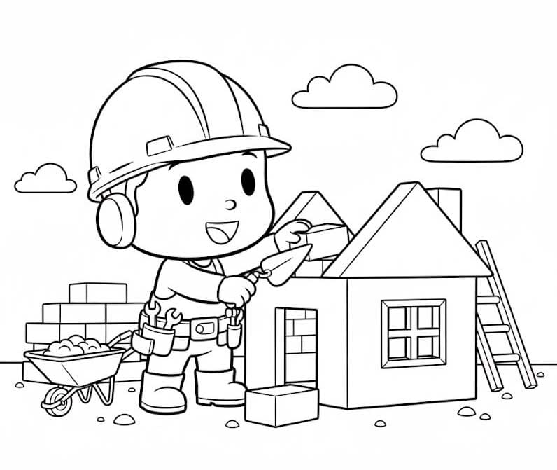 Pocoyo k vytisknutí omalovánka