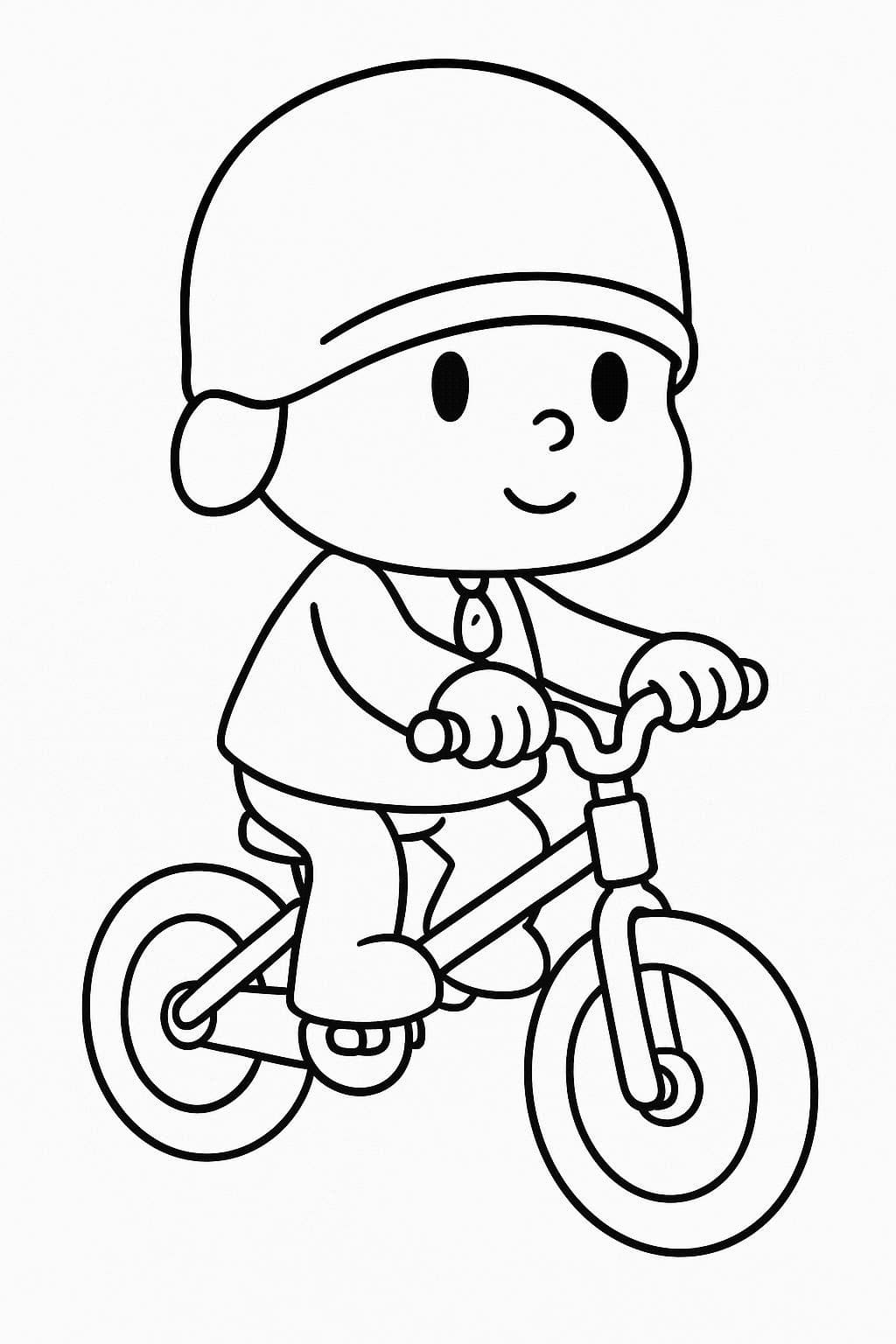 Pocoyo pro děti omalovánka