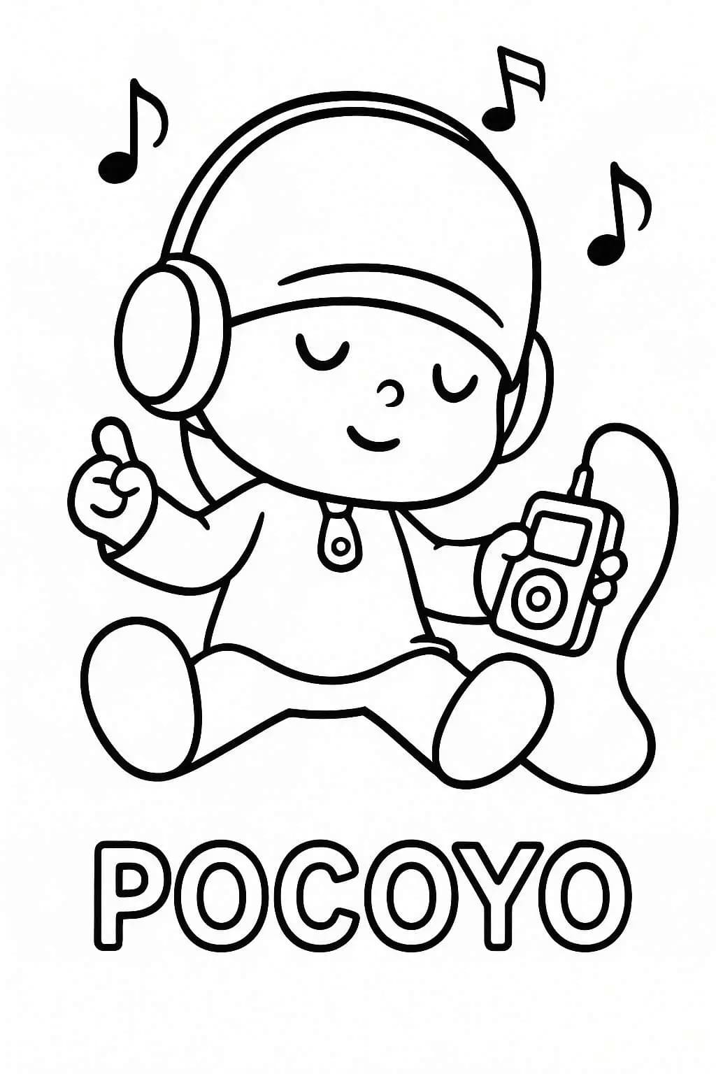 Pocoyo základní tisknutelné omalovánka