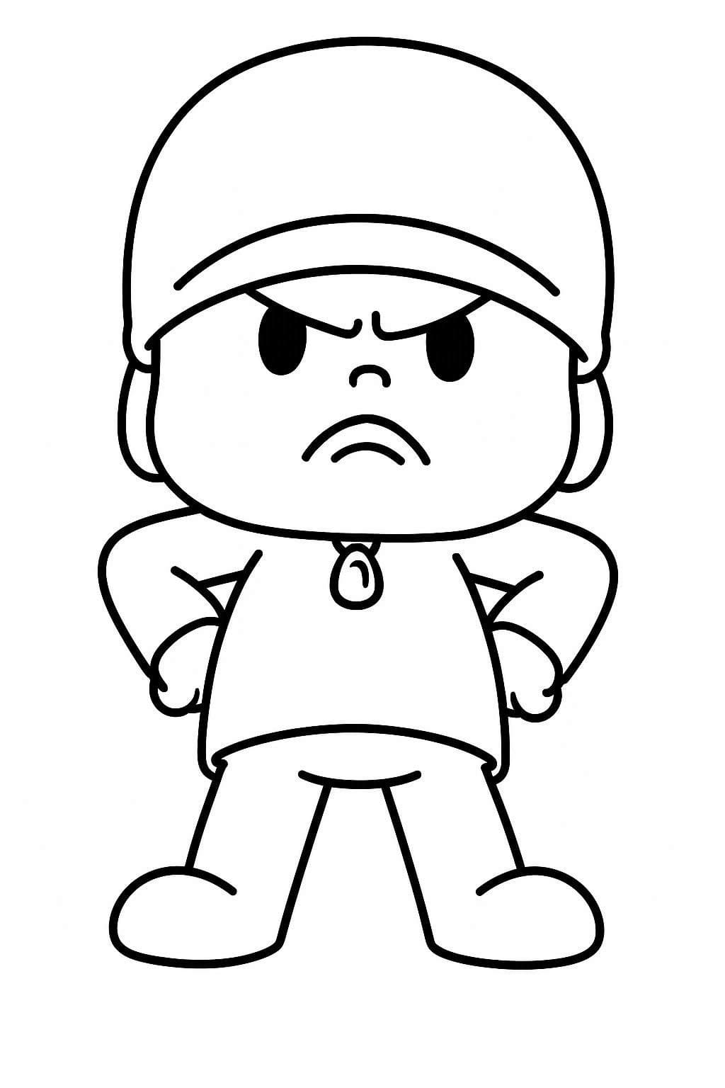 Pocoyo zdarma snadný omalovánka