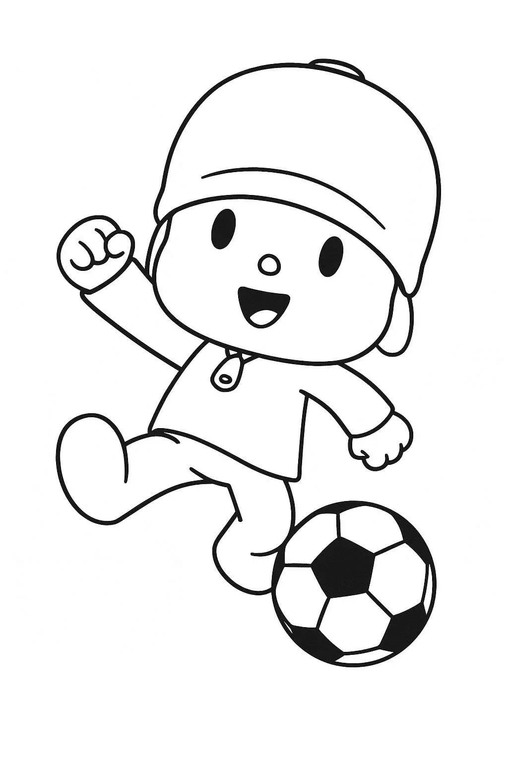 Pocoyo zdarma základní omalovánka