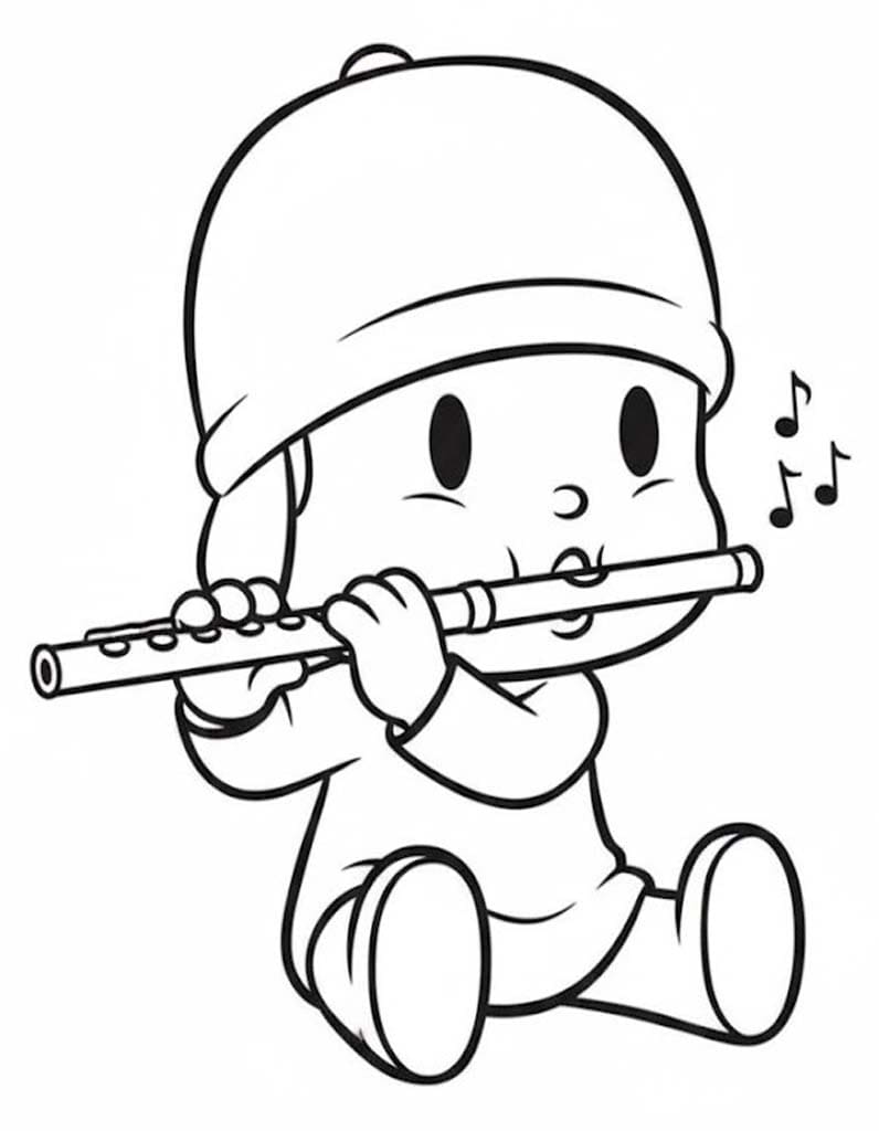 Pocoyo zdarma omalovánka