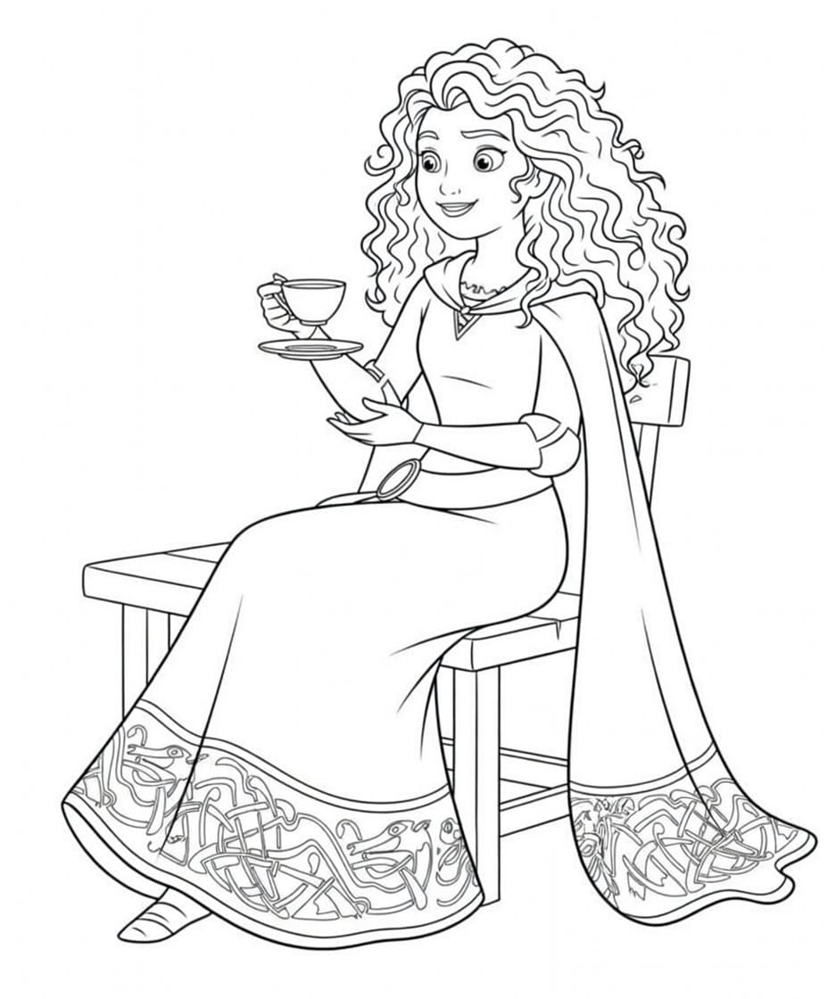 Rebelka prostý tisknutelné omalovánka