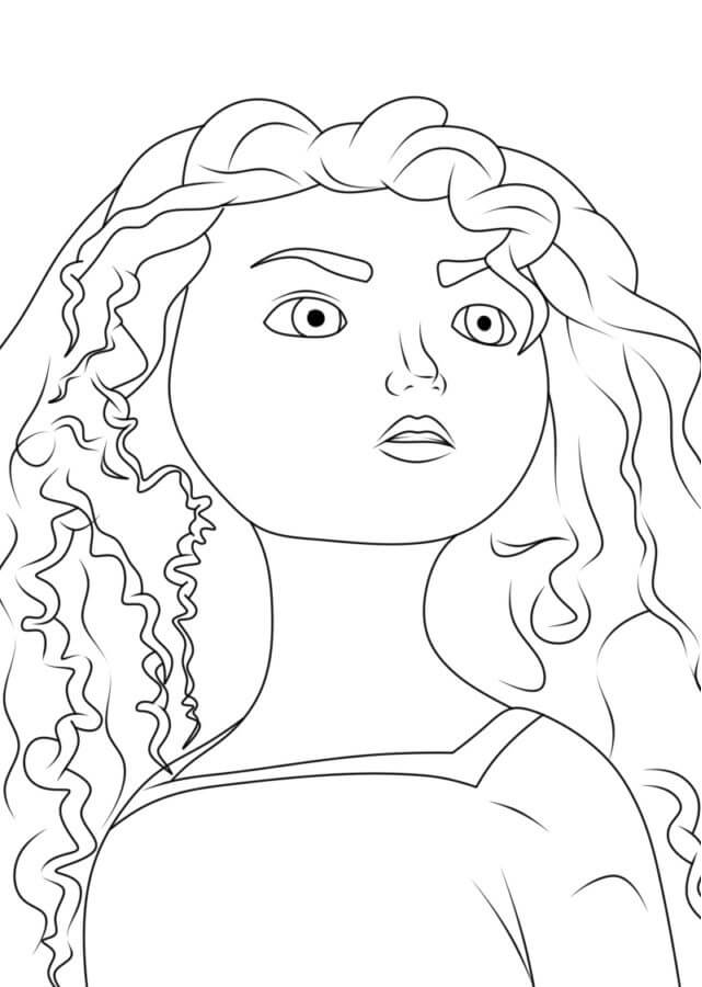 Rebelka tisknutelné pro děti omalovánka