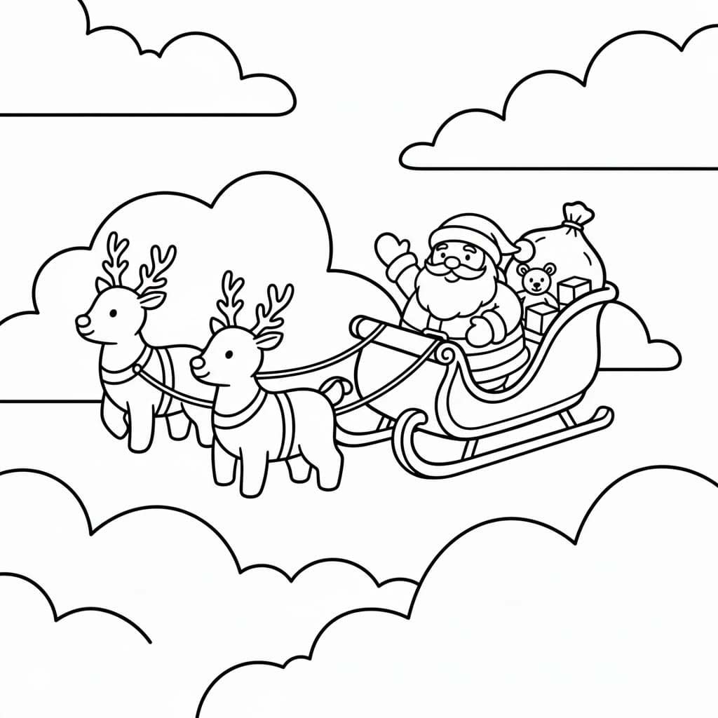 Sáně zdarma základní omalovánka