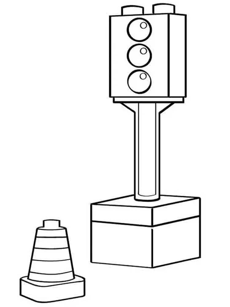 Semafor tisknutelné pro děti omalovánka