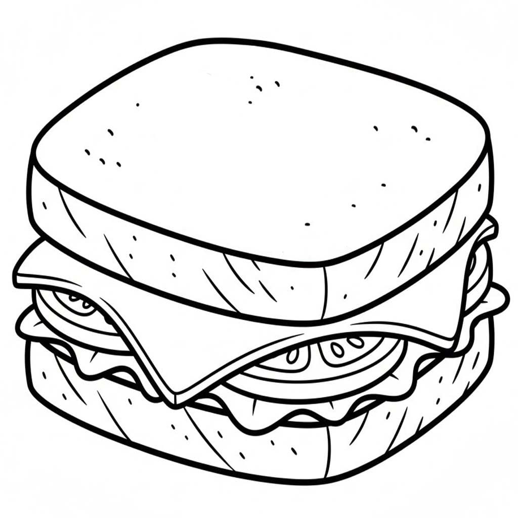 Sendvič zdarma základní omalovánka
