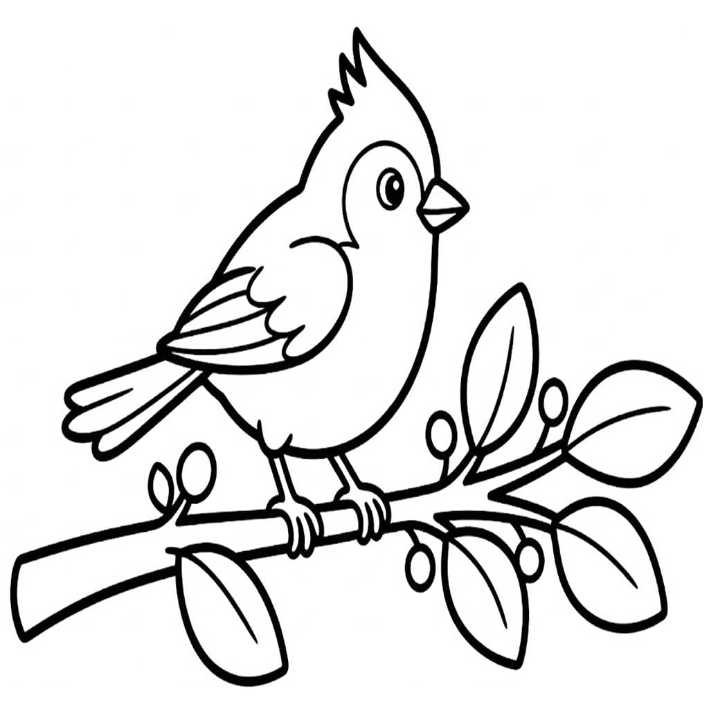 Sýkora k vytisknutí zdarma omalovánka
