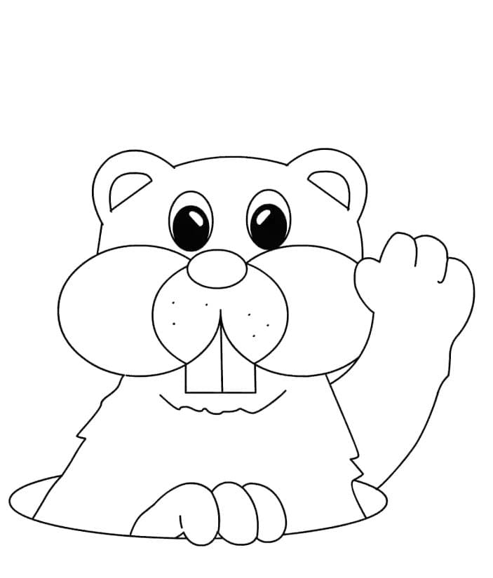 Sysel tisknutelné pro děti omalovánka