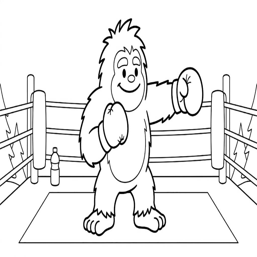 Yetti zdarma omalovánka