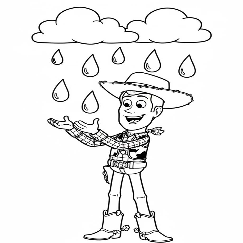 Déšť zdarma základní omalovánka