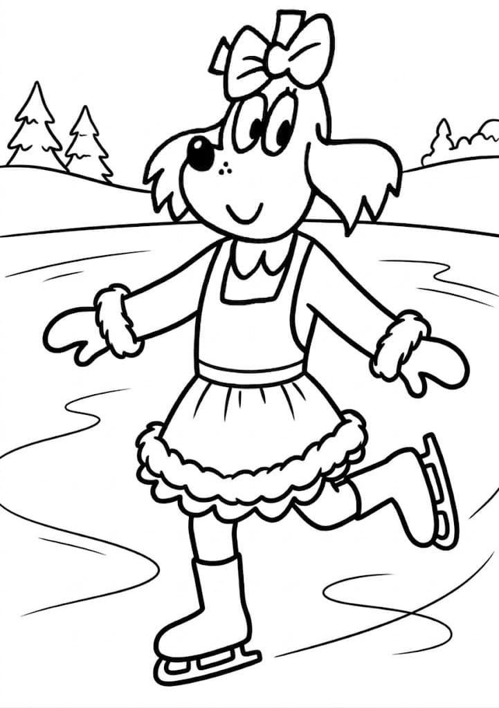 Fifinka prostý tisknutelné omalovánka