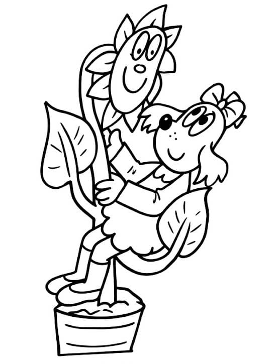 Fifinka tisknutelné pro děti omalovánka