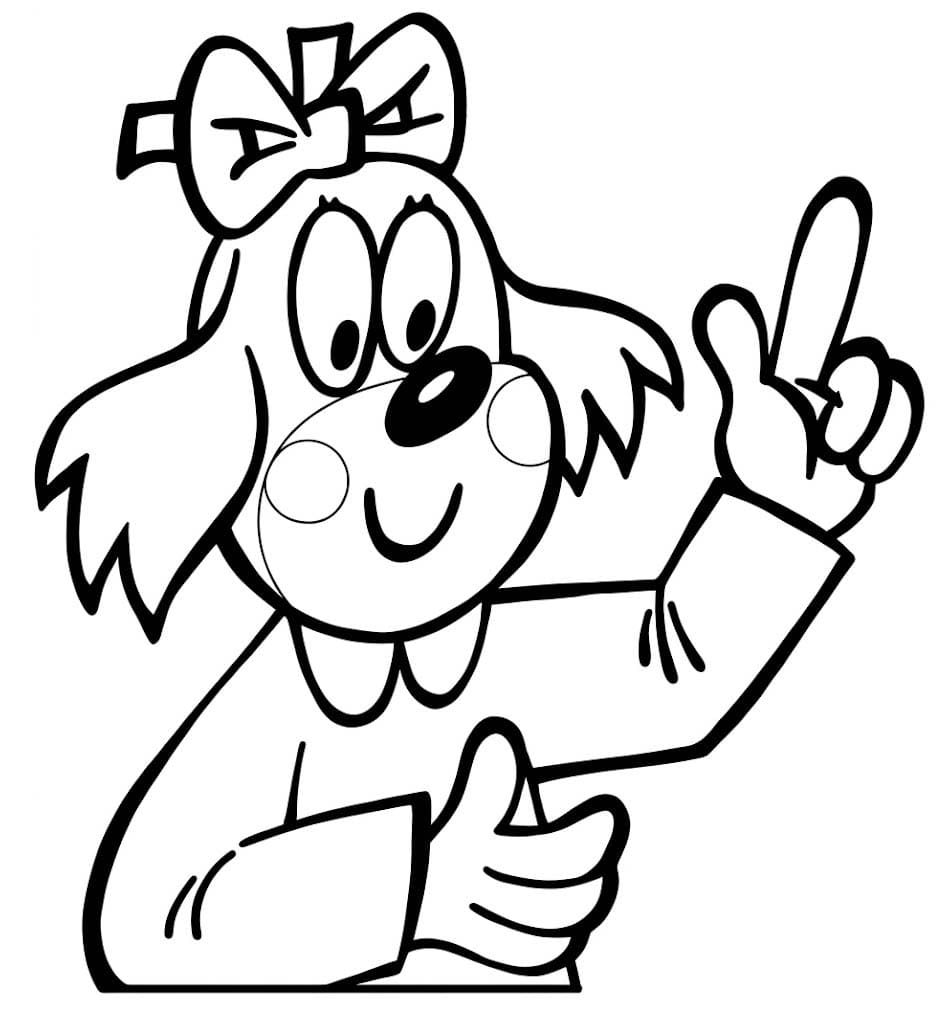 Fifinka základní tisknutelné omalovánka