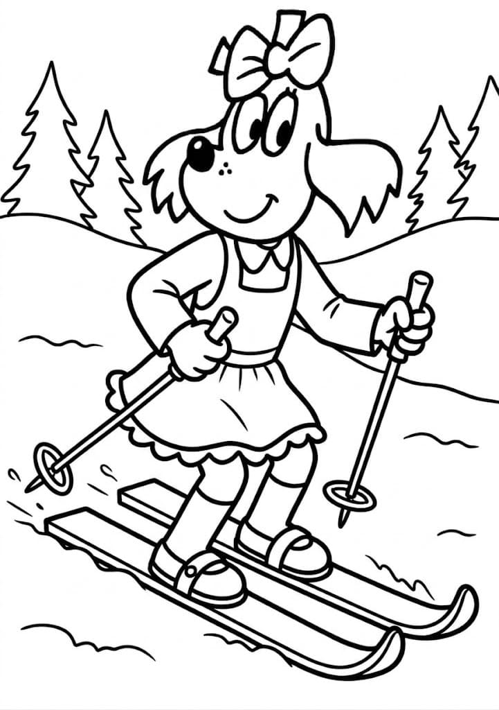 Fifinka zdarma prostý tisknutelné omalovánka