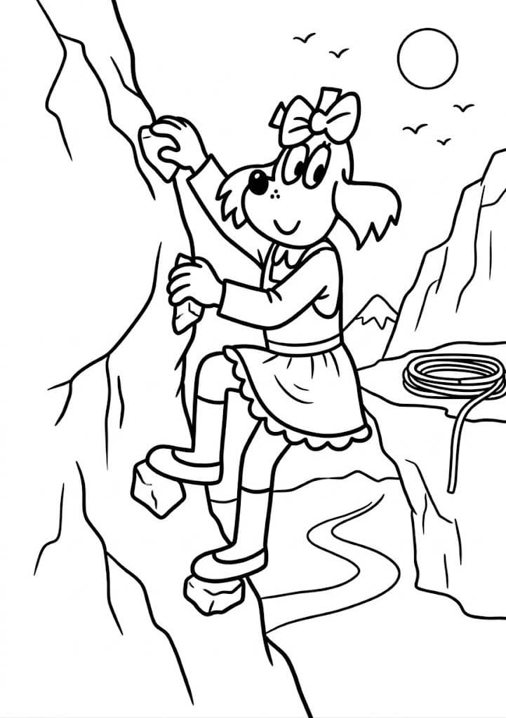 Fifinka zdarma snadný tisknutelné omalovánka