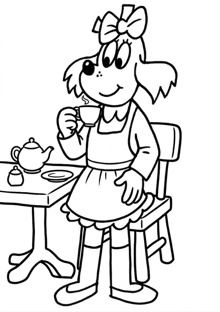 Fifinka zdarma snadný omalovánka