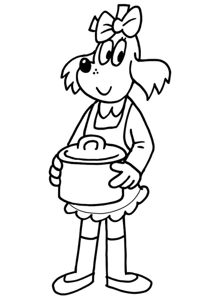 Fifinka zdarma základní tisknutelné omalovánka