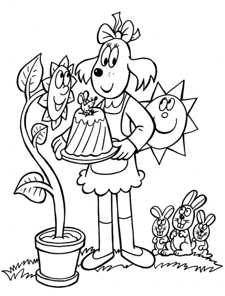 Fifinka zdarma základní omalovánka