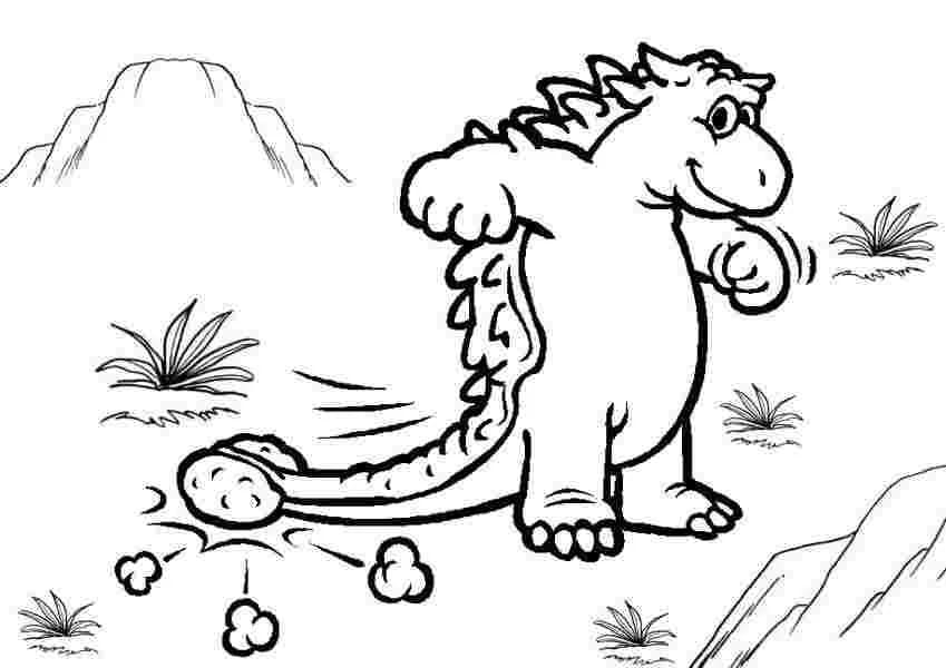 Nakreslete Ankylosaurus zdarma základní omalovánka