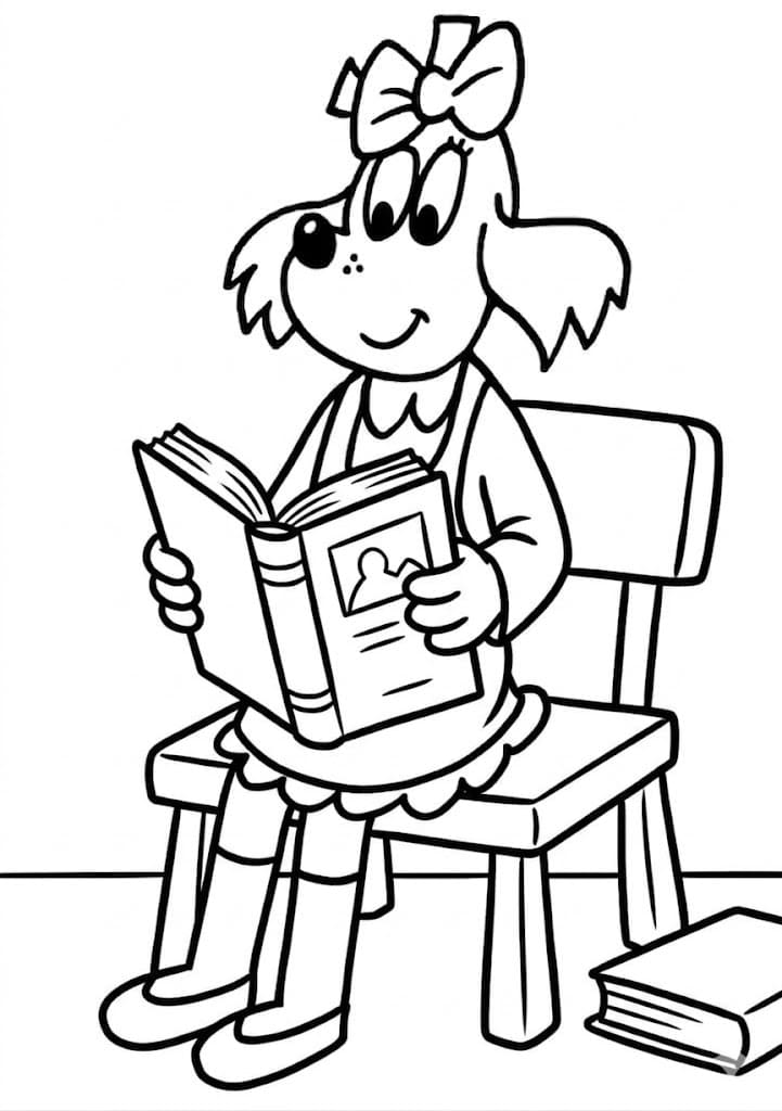 Nakreslete Fifinka k vytisknutí zdarma omalovánka