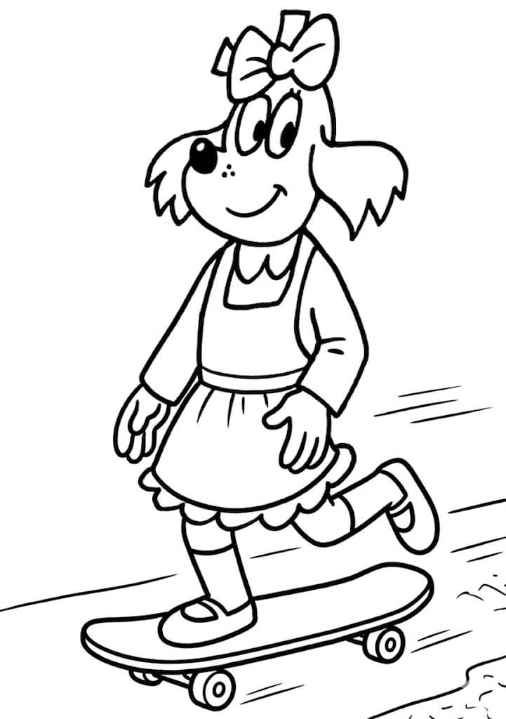 Nakreslete Fifinka prostý tisknutelné omalovánka