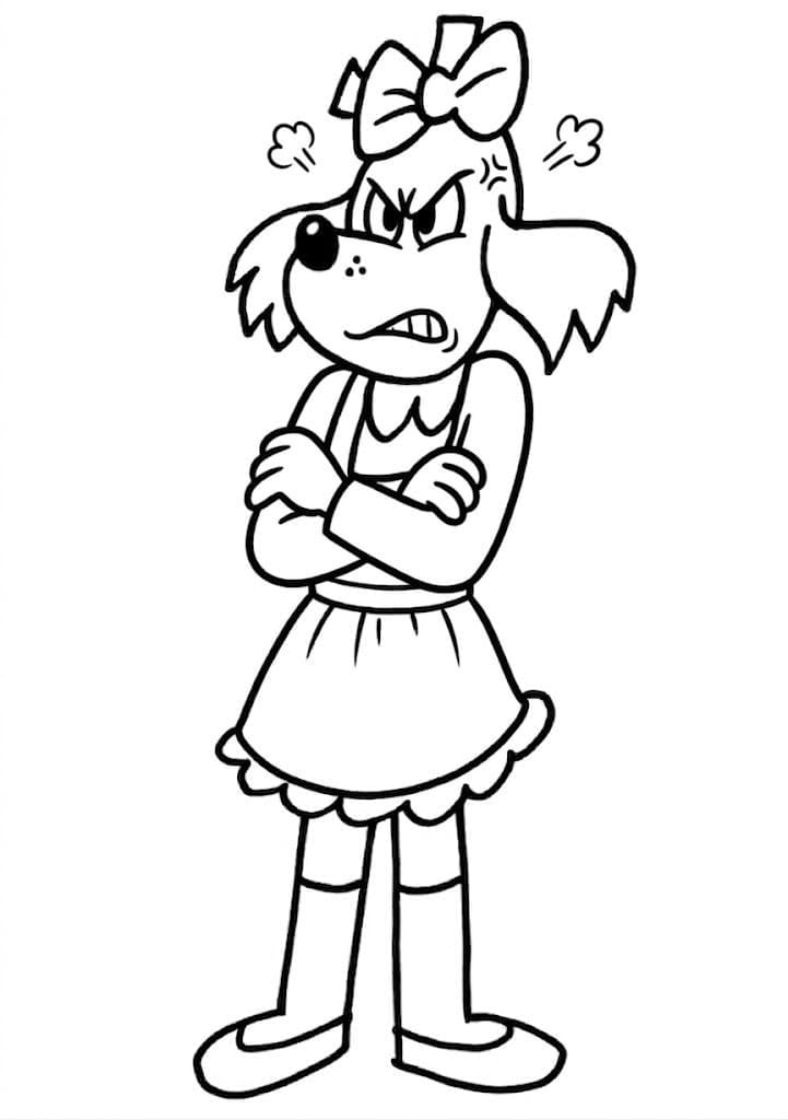 Nakreslete Fifinka snadný tisknutelné omalovánka