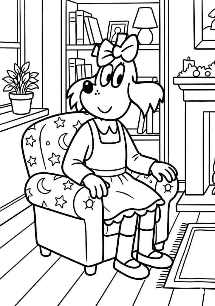 Nakreslete Fifinka snadný omalovánka