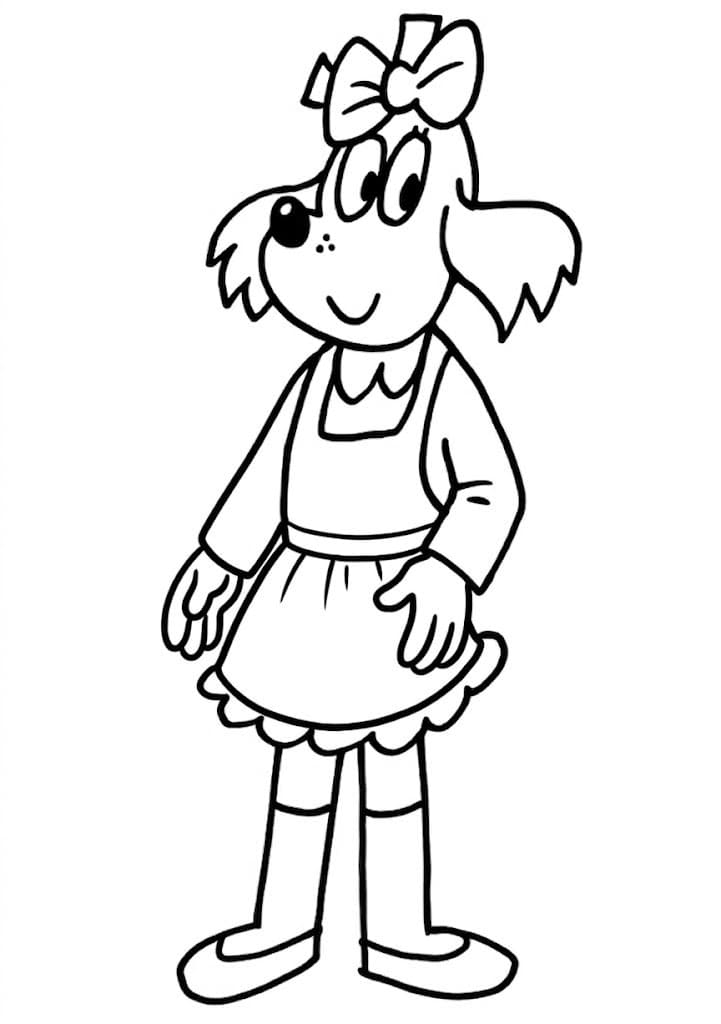 Nakreslete Fifinka tisknutelné omalovánka
