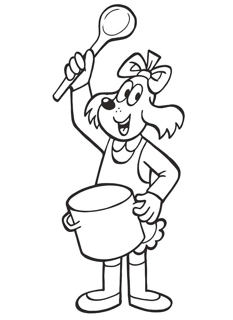 Nakreslete Fifinka základní tisknutelné omalovánka