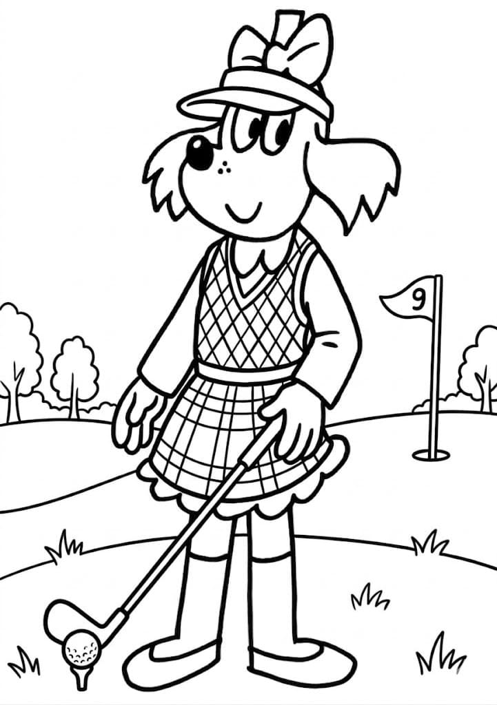 Nakreslete Fifinka zdarma prostý tisknutelné omalovánka