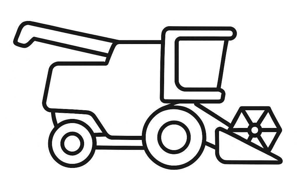 Nakreslete Kombajn základní omalovánka