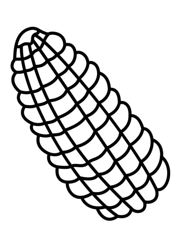 Nakreslete Kukuřice snadný omalovánka