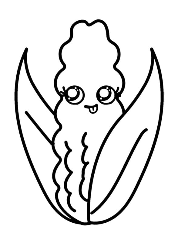 Nakreslete Kukuřice omalovánka