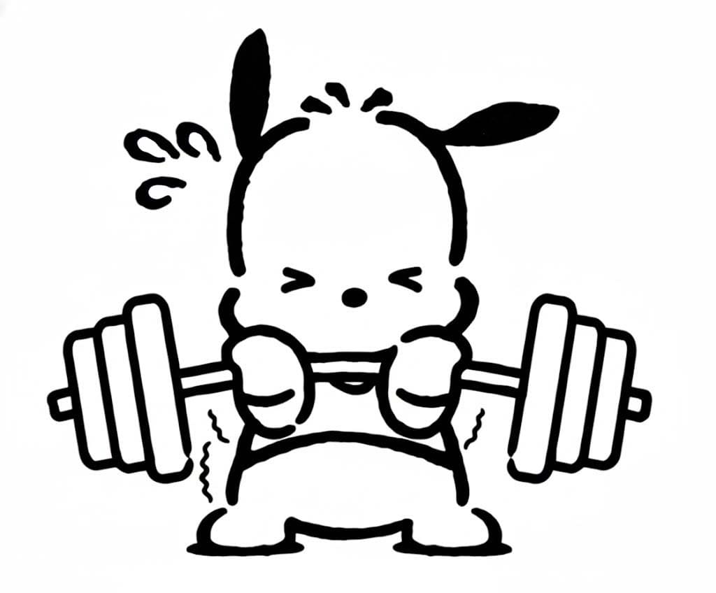 Nakreslete Pochacco prostý omalovánka