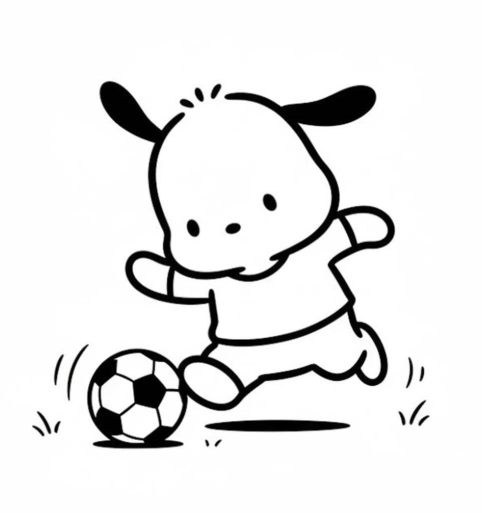 Nakreslete Pochacco tisknutelné pro děti omalovánka