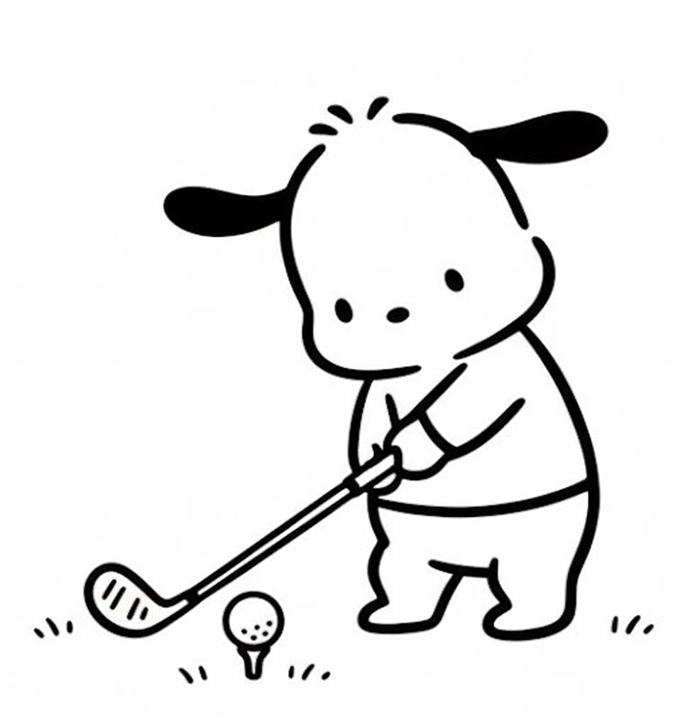 Nakreslete Pochacco základní omalovánka