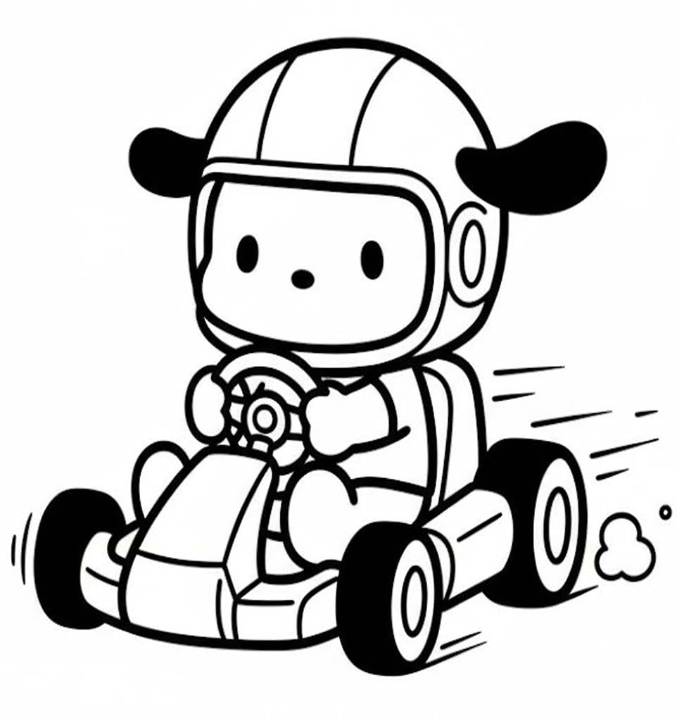 Nakreslete Pochacco zdarma pro děti omalovánka