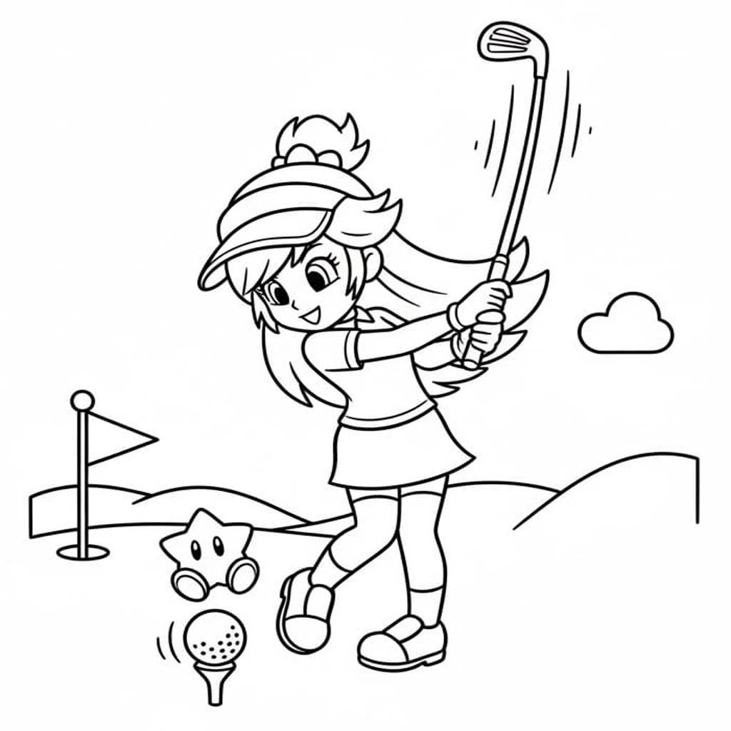 Nakreslete Rosalina snadný omalovánka