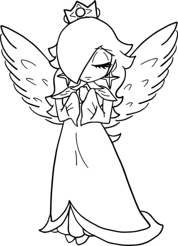 Nakreslete Rosalina tisknutelné pro děti omalovánka