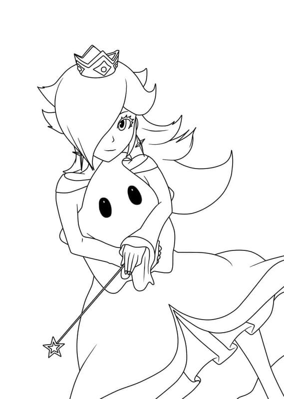 Nakreslete Rosalina základní omalovánka